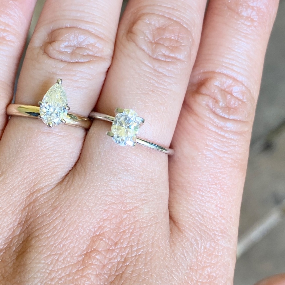 7x5 oval C&C forever classic moissanite
